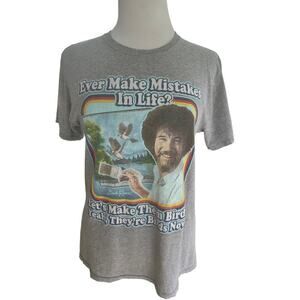 Bob‎ Ross Short Sleeve Cotton Poly Unisex Size Small